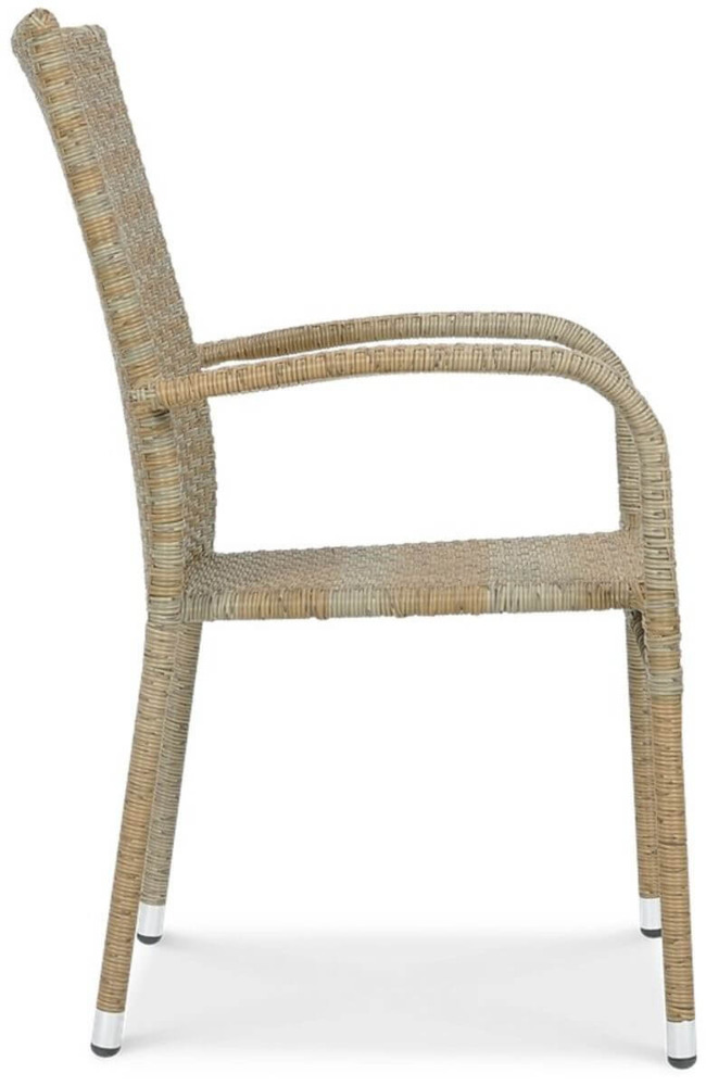 krzesło bok Zestaw ogrodowy technorattan FIESTA/LUGO 4+1 Beige